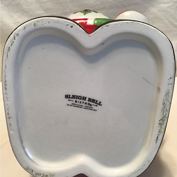 Sleigh Bell Bistro Cookie Jar Santa Claus chef holding cookies.. LNC - Picture 5 of 7